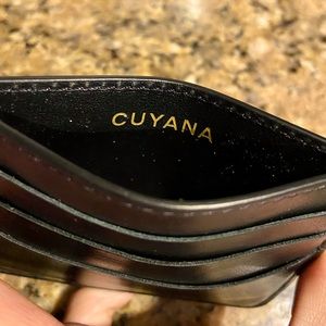Cuyana Black Leather Card Case